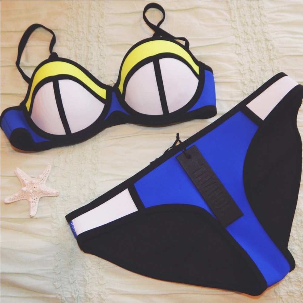 Triangl Bikini Set in POPPY - BLUE CRUSH
